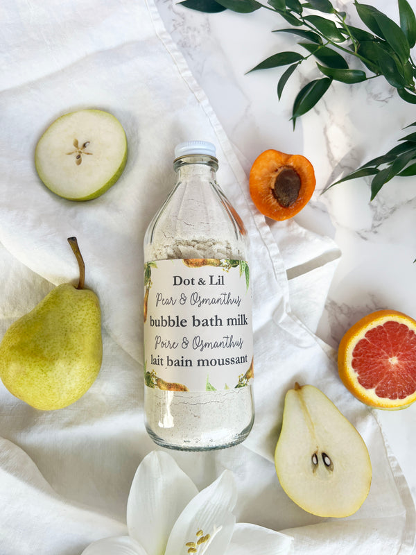 NEW Pear & Osmanthus bubble bath milk