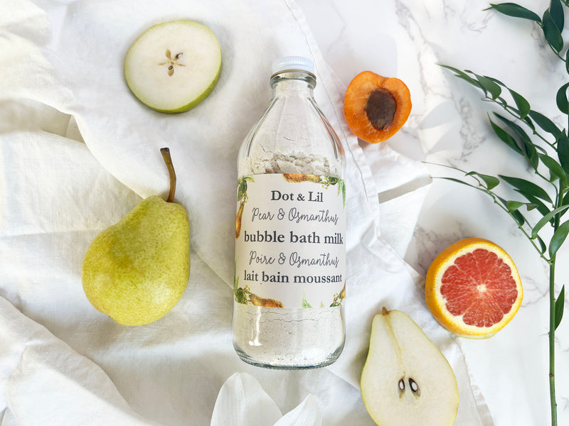 NEW Pear & Osmanthus bubble bath milk