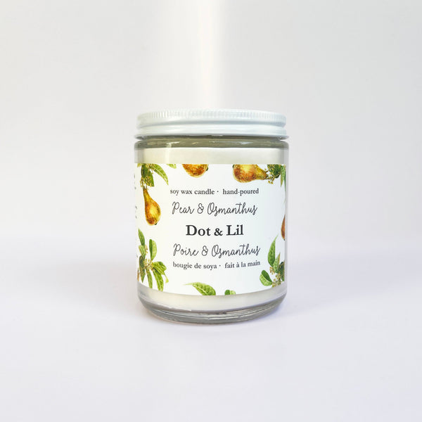 NEW Pear & Osmanthus candle