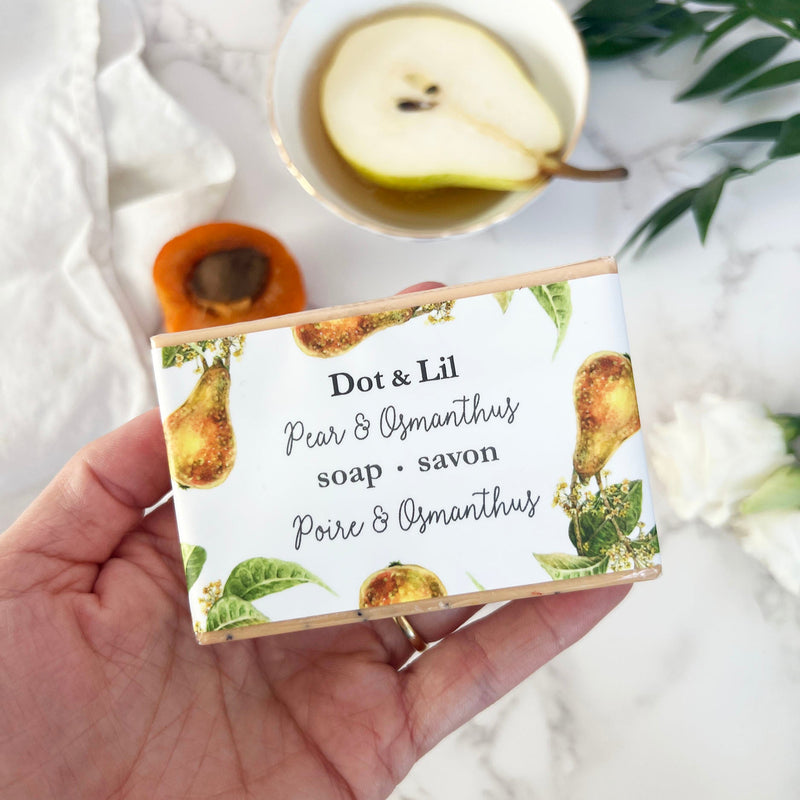 NEW Pear & Osmanthus soap