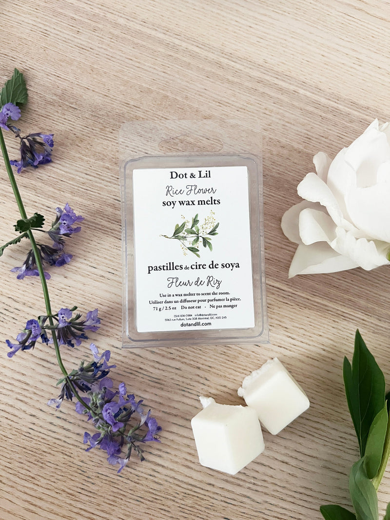 NEW - Rice Flower soy wax melt