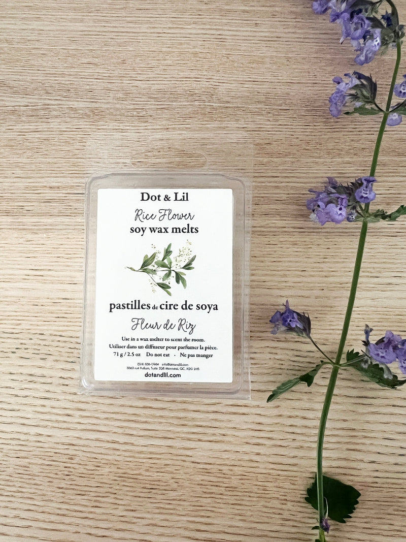 Pastilles diffuseur cire de soya Fleur de riz